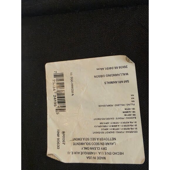 Safari Animals Tapestry Wall Hanging By Milliken Gibson 26x36 Inches - Picture 10 of 10